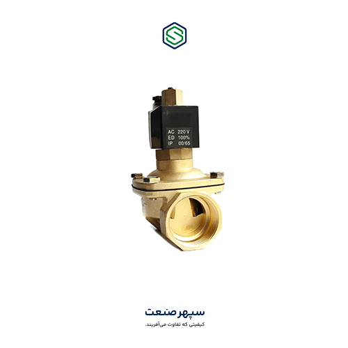 Electric steering valve 2W brass size 1 inch